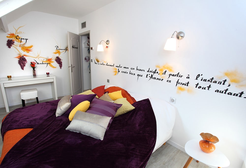 Chambre confortable du gîte Au Fil des 4 Saisons