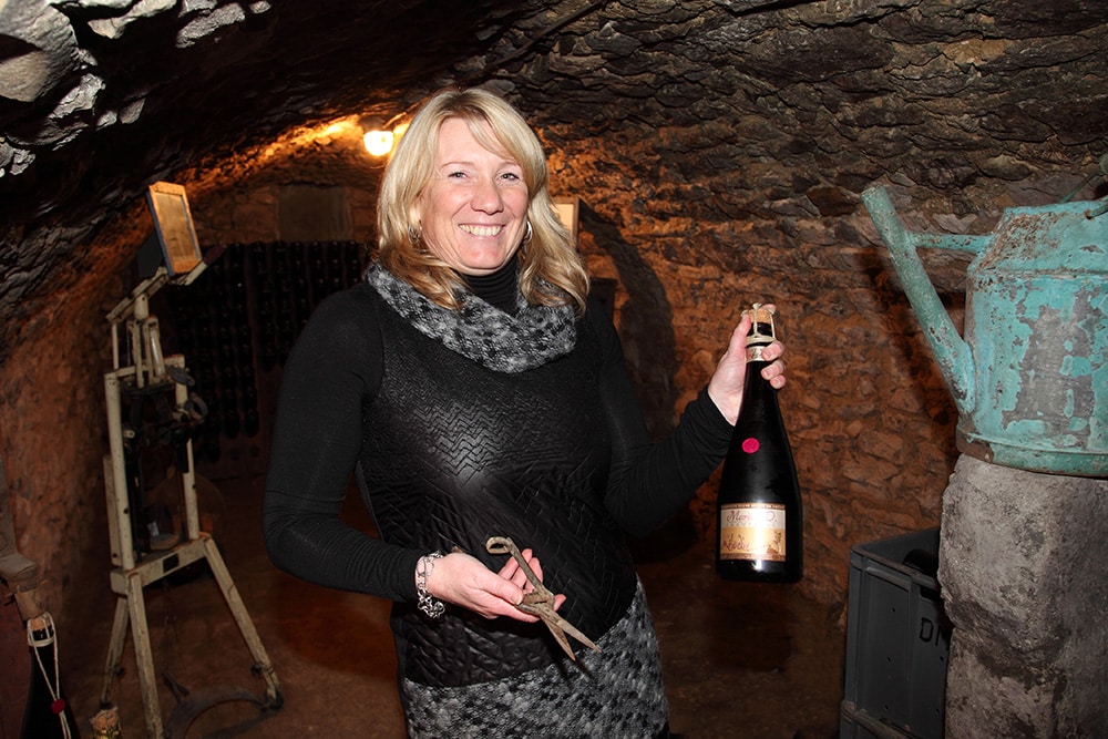 Dégustation de champagne pendant un repas